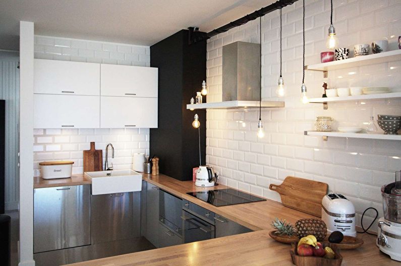 Scandinavian style kitchen interior design