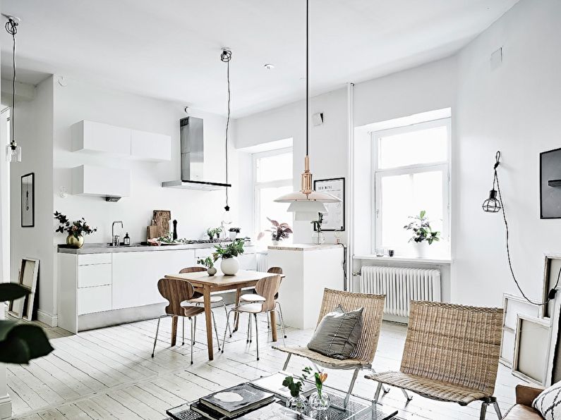 Ceiling Design - Scandinavian Style Kitchen