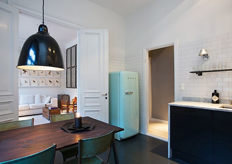 Refrigerator - Scandinavian-style kitchen design