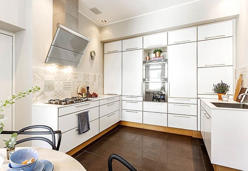 Minimalistic Scandinavian style kitchen - interior design