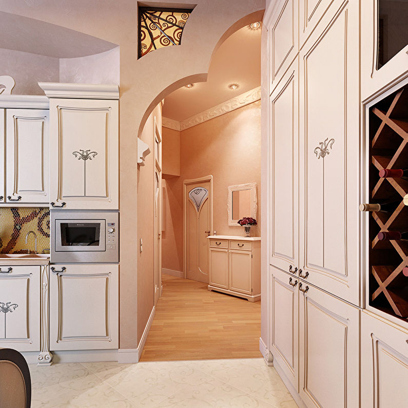 Curved Drywall Arch in the Kitchen - Design