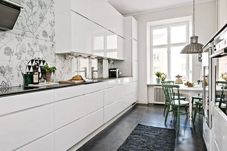 Wallpaper for a small kitchen in Khrushchev
