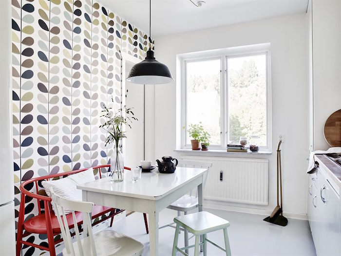 Wallpaper for a small kitchen in Khrushchev
