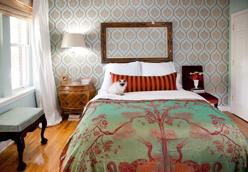 Design of a small bedroom 7-8 sq.m. - Photo