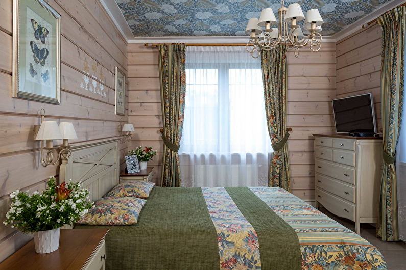 Design of a small bedroom 12 sq.m. - Photo