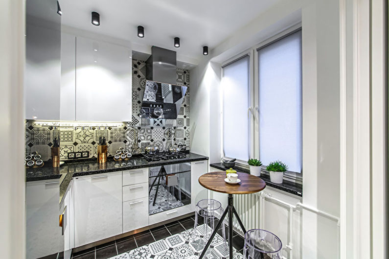 Kökdesign i Khrusjtsjov - modern inredning
