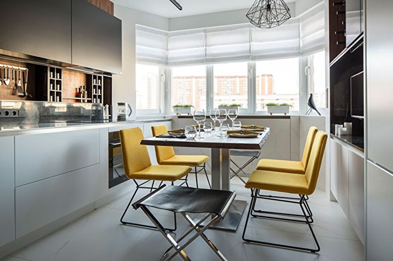 Kitchen design in the style of minimalism from the studio Odnushechka