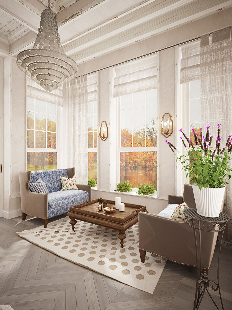 Provencal style bedroom design