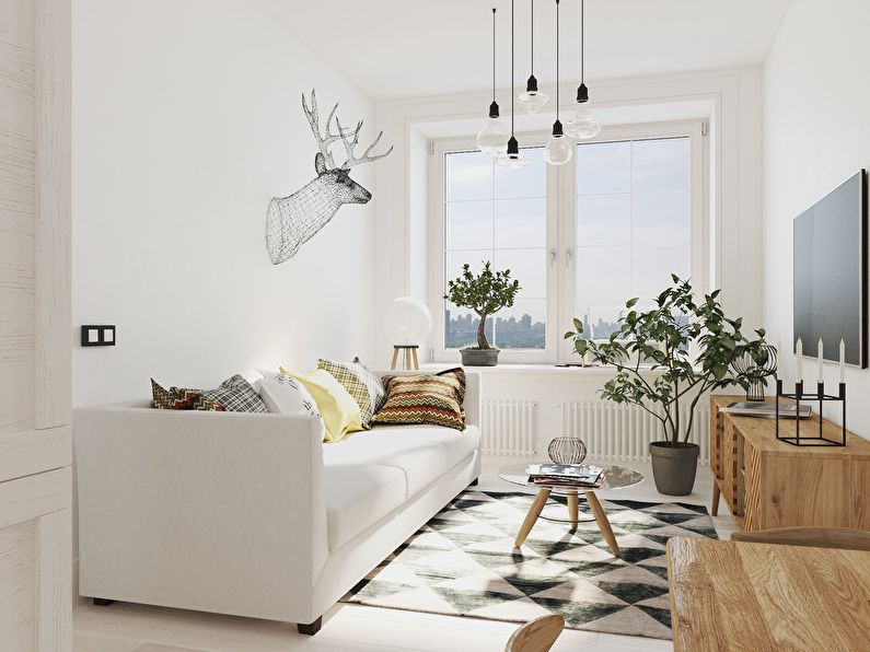 Interior of a small apartment of 30 m2 from CubiqStudio