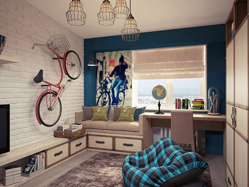 Interior of a children's room for a teenager, Simferopol
