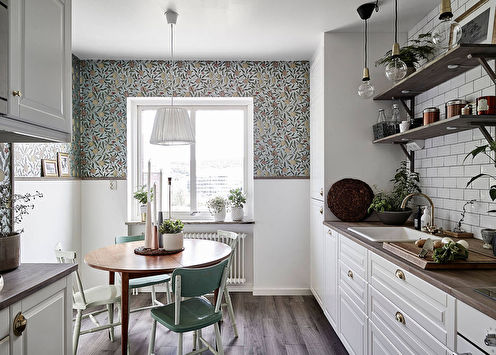 How to choose a wallpaper for the kitchen: 70 photos and ideas