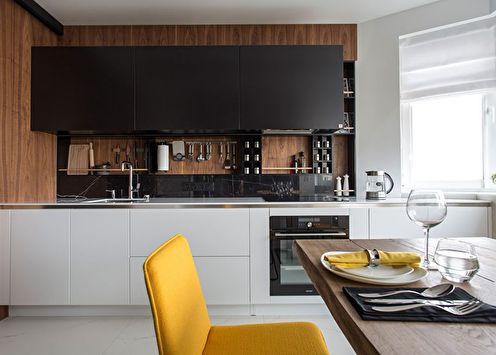 Kitchen in the style of minimalism from the studio Odnushechka