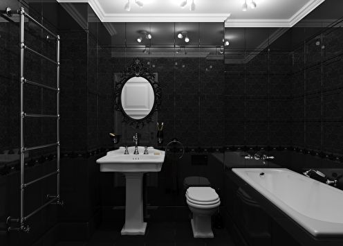 Bathroom Valentino in black