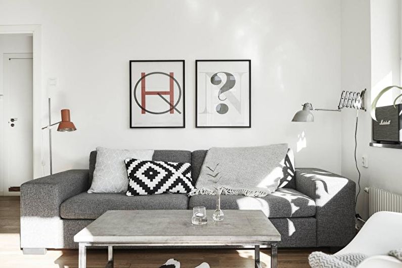 Small Scandinavian style living room - Interior Design