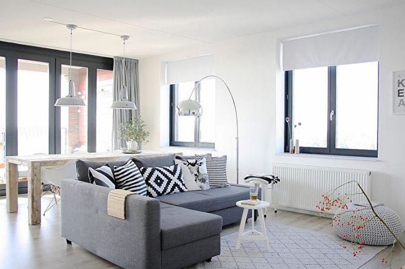 Scandinavian style living room interior design - photo