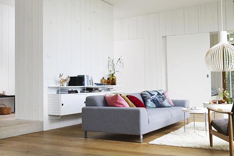 Scandinavian style living room interior design - photo