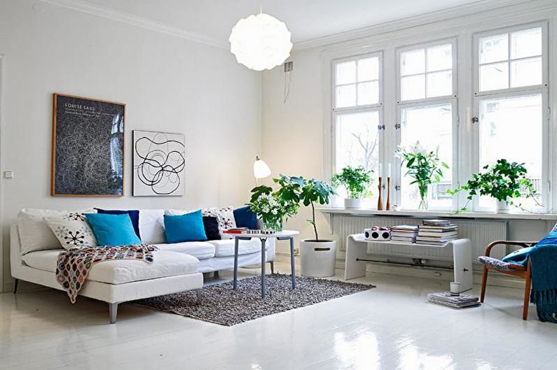 Scandinavian style living room interior design - photo