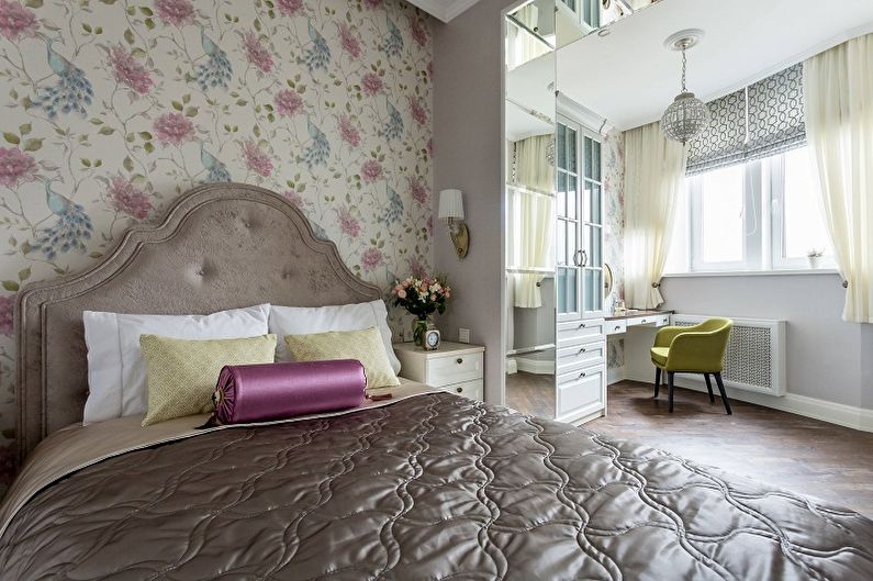 Lilac with gray - The combination of colors in the interior