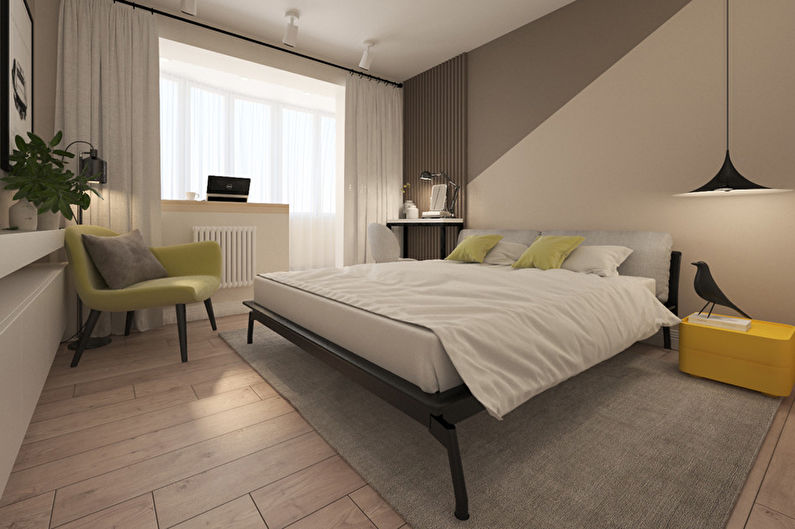 Geometry Lessons: Bedroom in the Scandinavian Style - photo 1