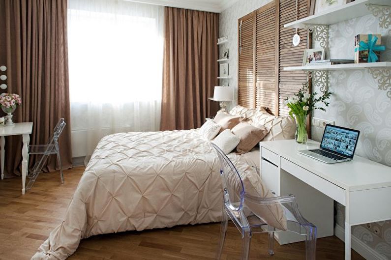 Combinaisons de couleurs confortables à l'intérieur de la chambre