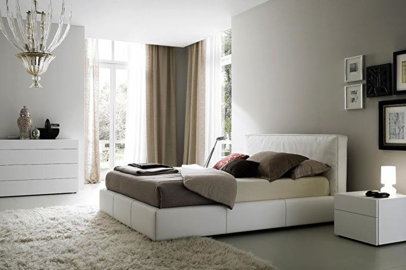 Chambre dans un style moderne - La combinaison de couleurs à l'intérieur de la chambre