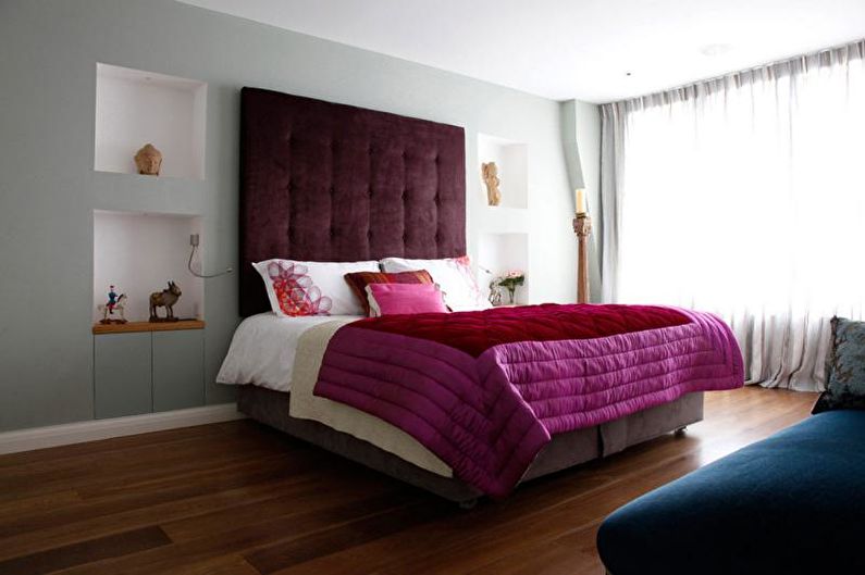 Chambre Art Nouveau - La combinaison de couleurs à l'intérieur de la chambre