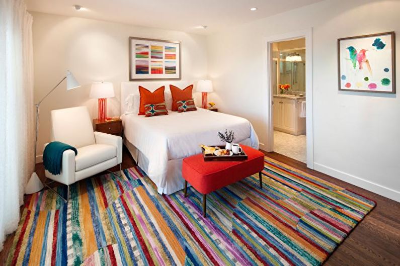 La combinaison de couleurs à l'intérieur de la chambre - photo