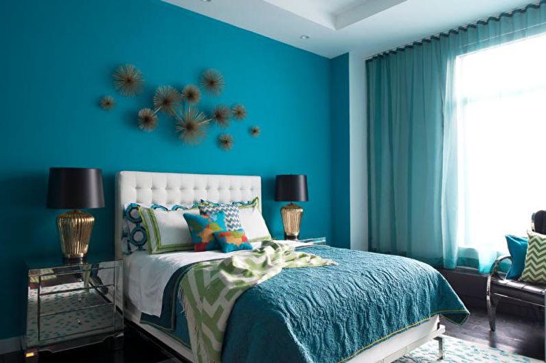 La combinaison de couleurs à l'intérieur de la chambre - photo