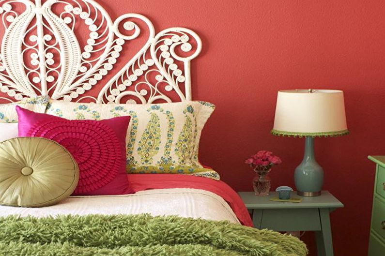 La combinaison de couleurs à l'intérieur de la chambre - photo