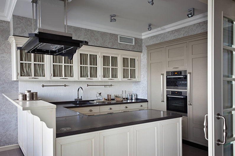 Thiết kế bếp 20 m2. - trang trí tường