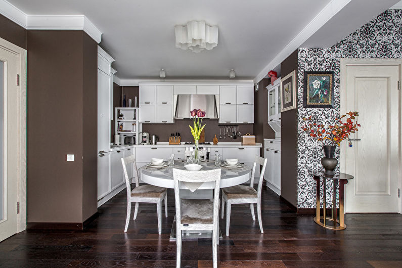 Thiết kế bếp 20 m2. - trang trí trần nhà