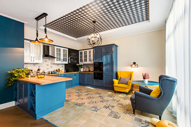 Thiết kế nội thất nhà bếp 20 m2. - Hình chụp
