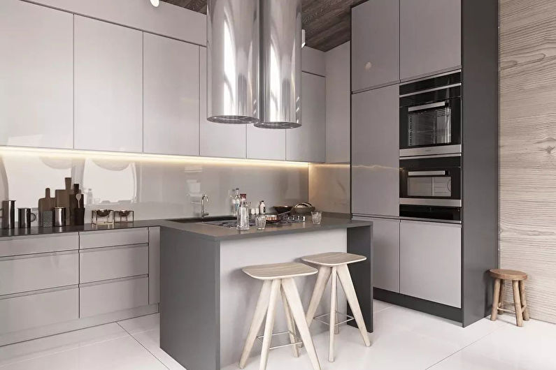 Thiết kế nội thất nhà bếp 20 m2. - Hình chụp