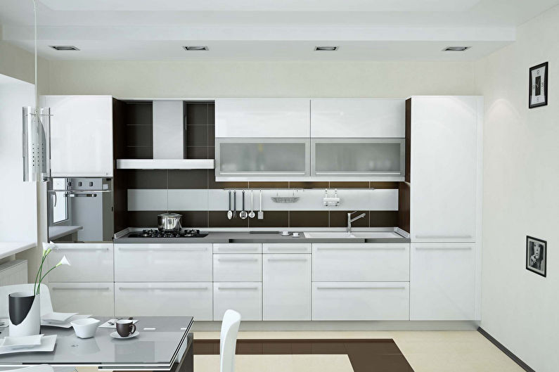 Thiết kế nội thất nhà bếp 20 m2. - Hình chụp