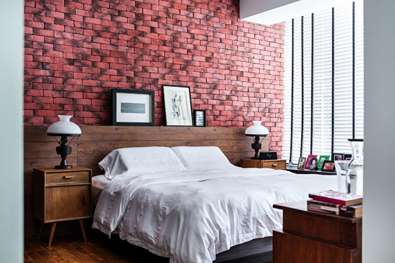Pink Scandinavian style bedroom - Interior Design