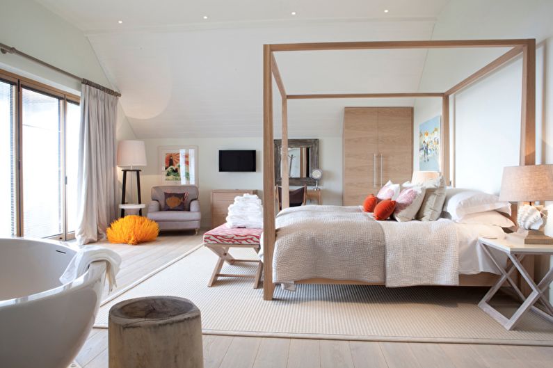 Scandinavian Style Bedroom Design - Ceiling Finish