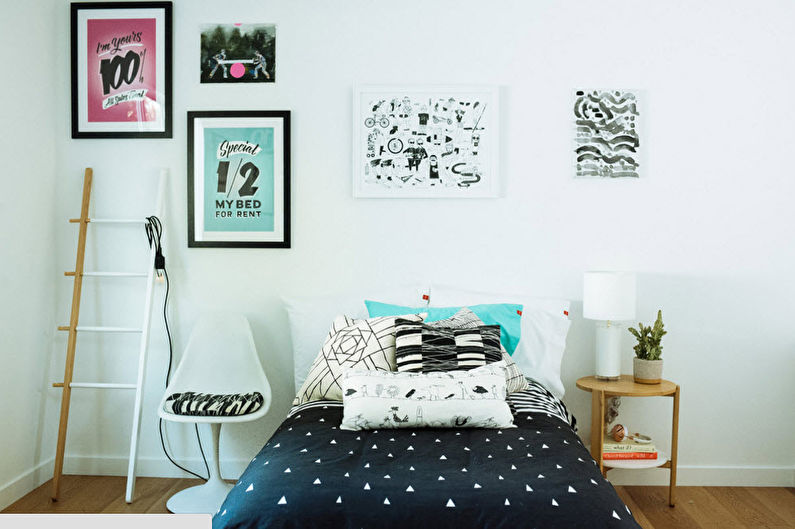 Scandinavian Style Bedroom Design - Furniture