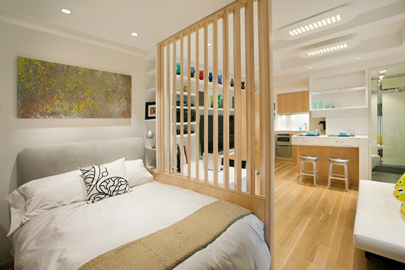 Scandinavian style bedroom interior design - photo