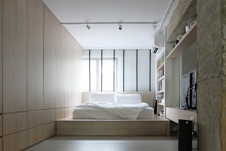 Scandinavian style bedroom interior design - photo
