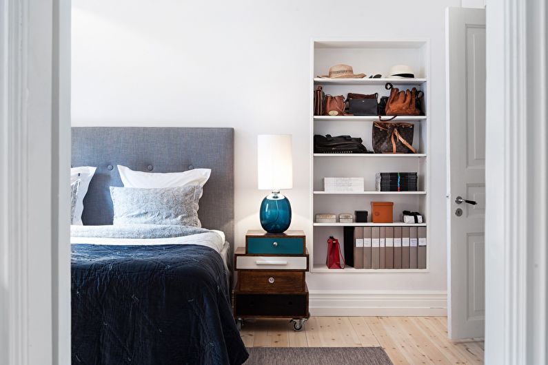 Scandinavian style bedroom interior design - photo