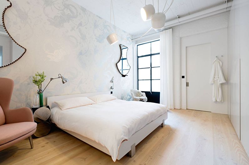 Scandinavian style bedroom interior design - photo