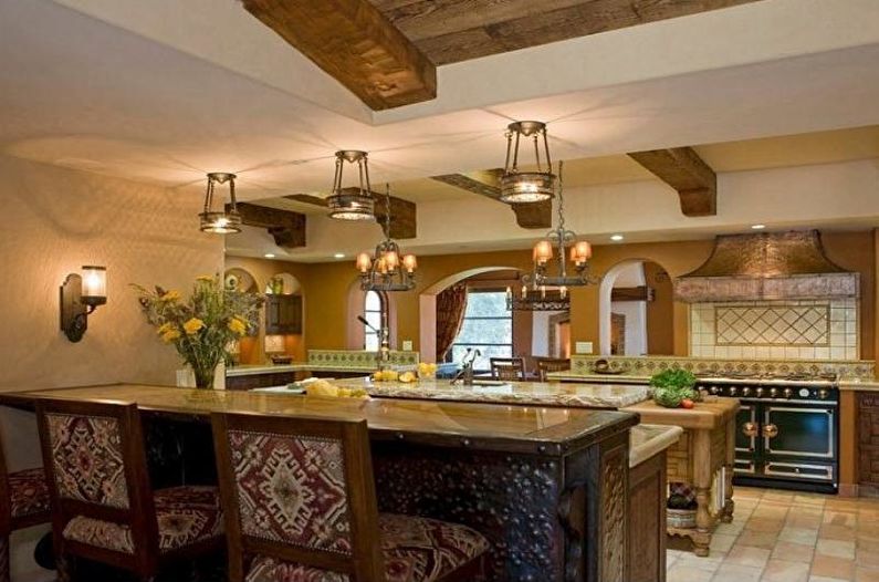 The interior design of the kitchen is 14 sq.m. - Photo
