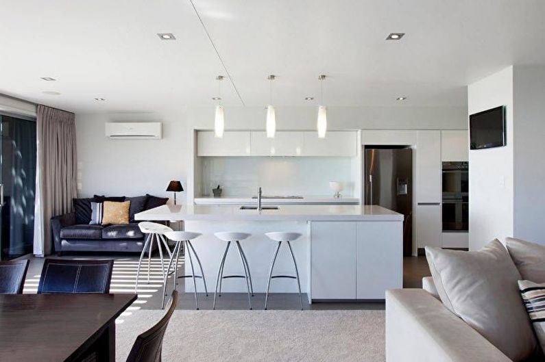 The interior design of the kitchen is 14 sq.m. - Photo