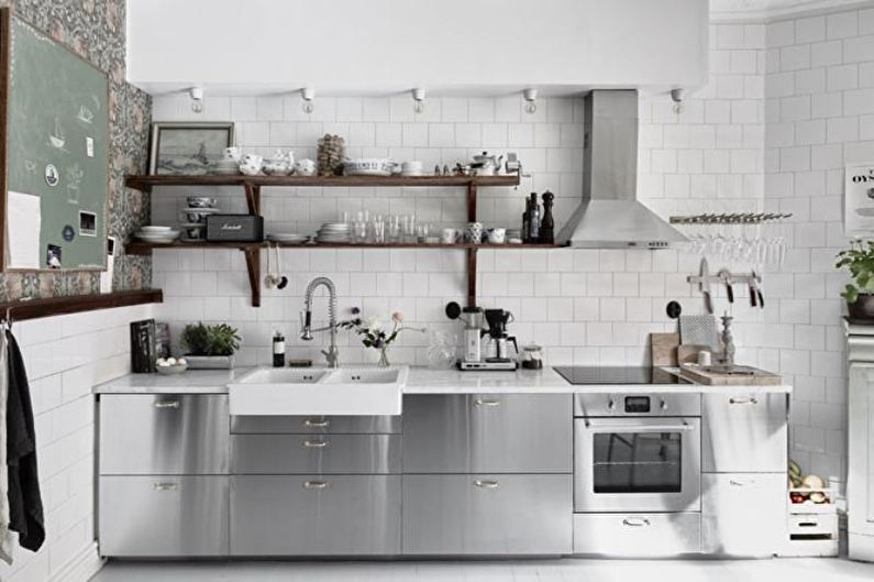 The interior design of the kitchen is 14 sq.m. - Photo