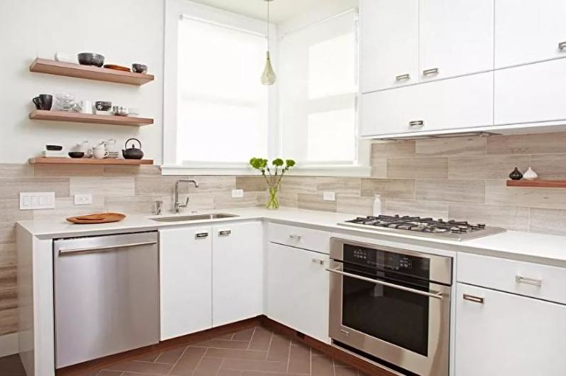 The interior design of the kitchen is 14 sq.m. - Photo