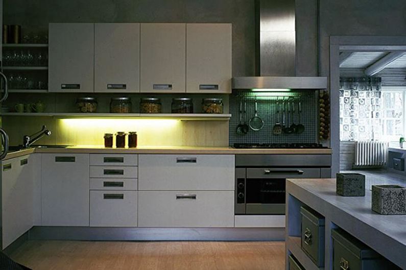 The interior design of the kitchen is 14 sq.m. - Photo