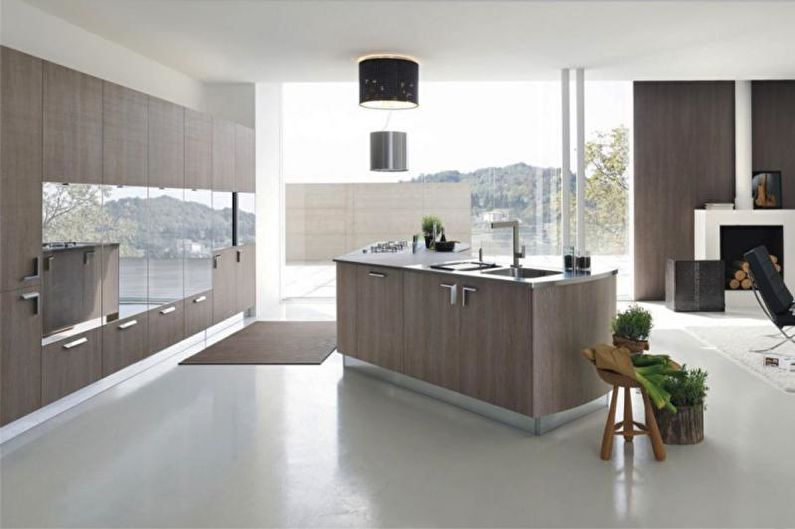 The interior design of the kitchen is 14 sq.m. - Photo