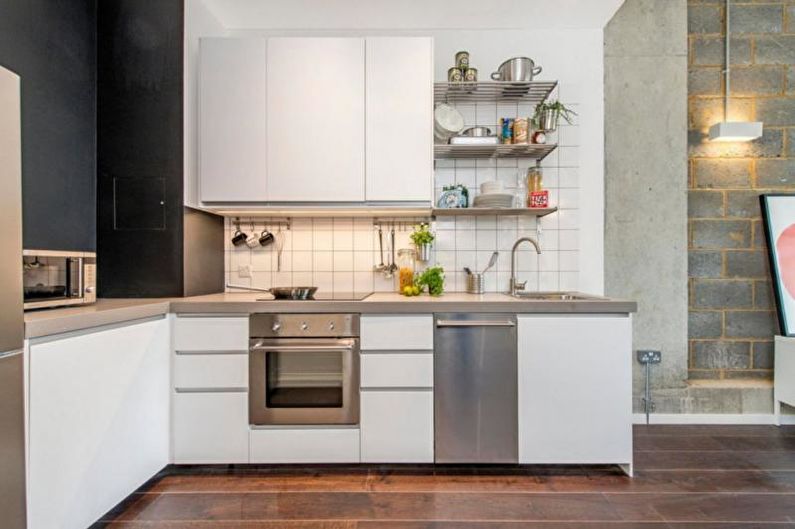 The interior design of the kitchen is 14 sq.m. - Photo