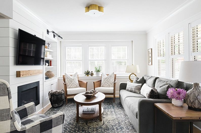 Narrow Living Room Design - Furniture and Layout Options