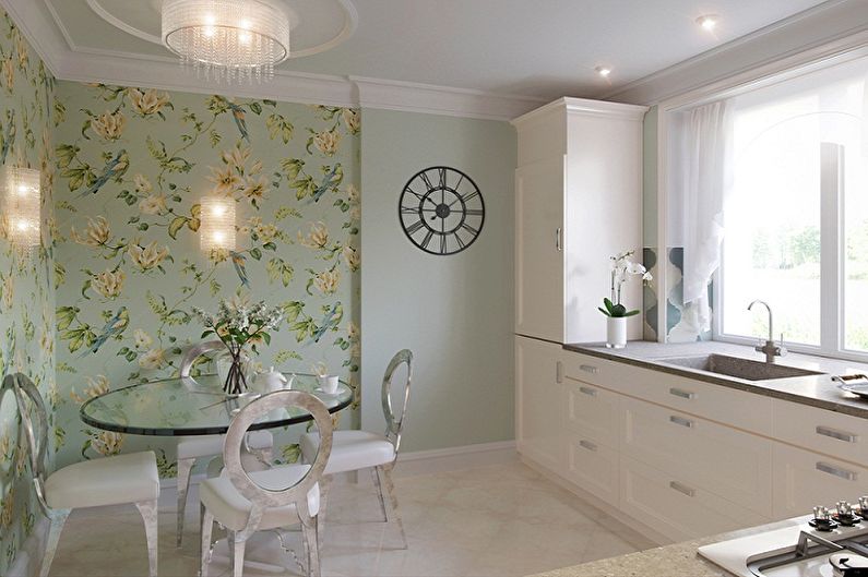Types of wallpaper for the kitchen - What materials are made